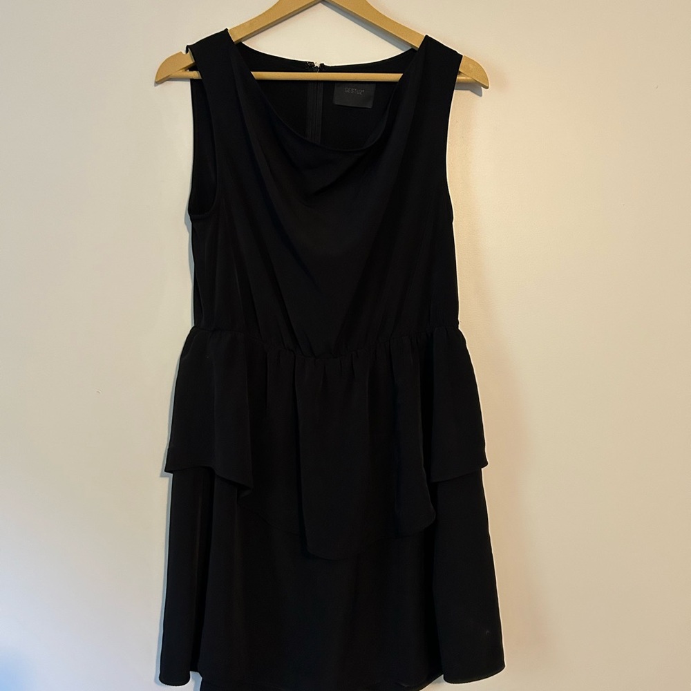 Gestuz ‘LBD’ Tierred Skirt Mini Dress - Size 36/US 4